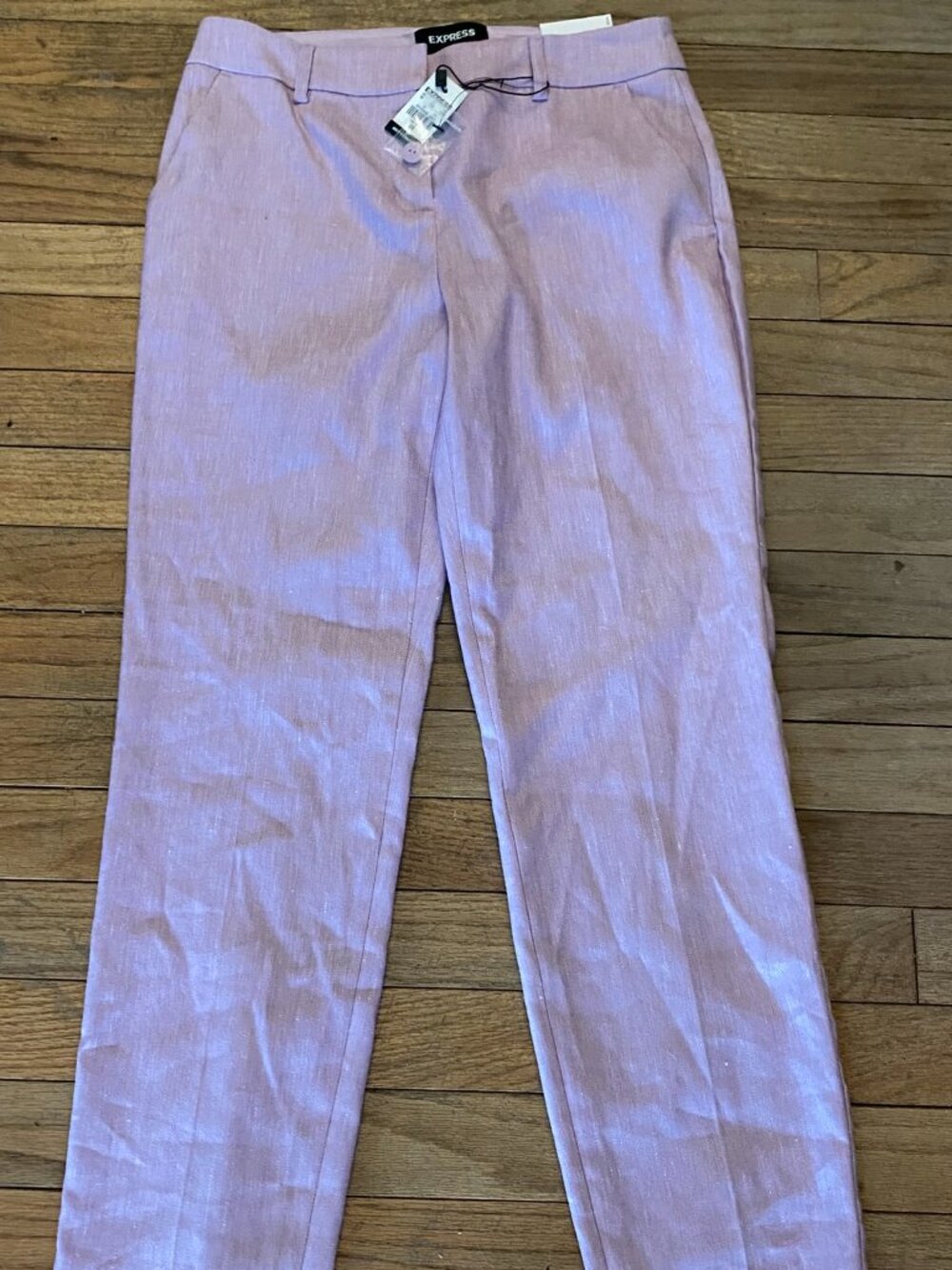 Express Columnist Ankle Mid Rise Stretch Pink Pants - Size 2R - NWT